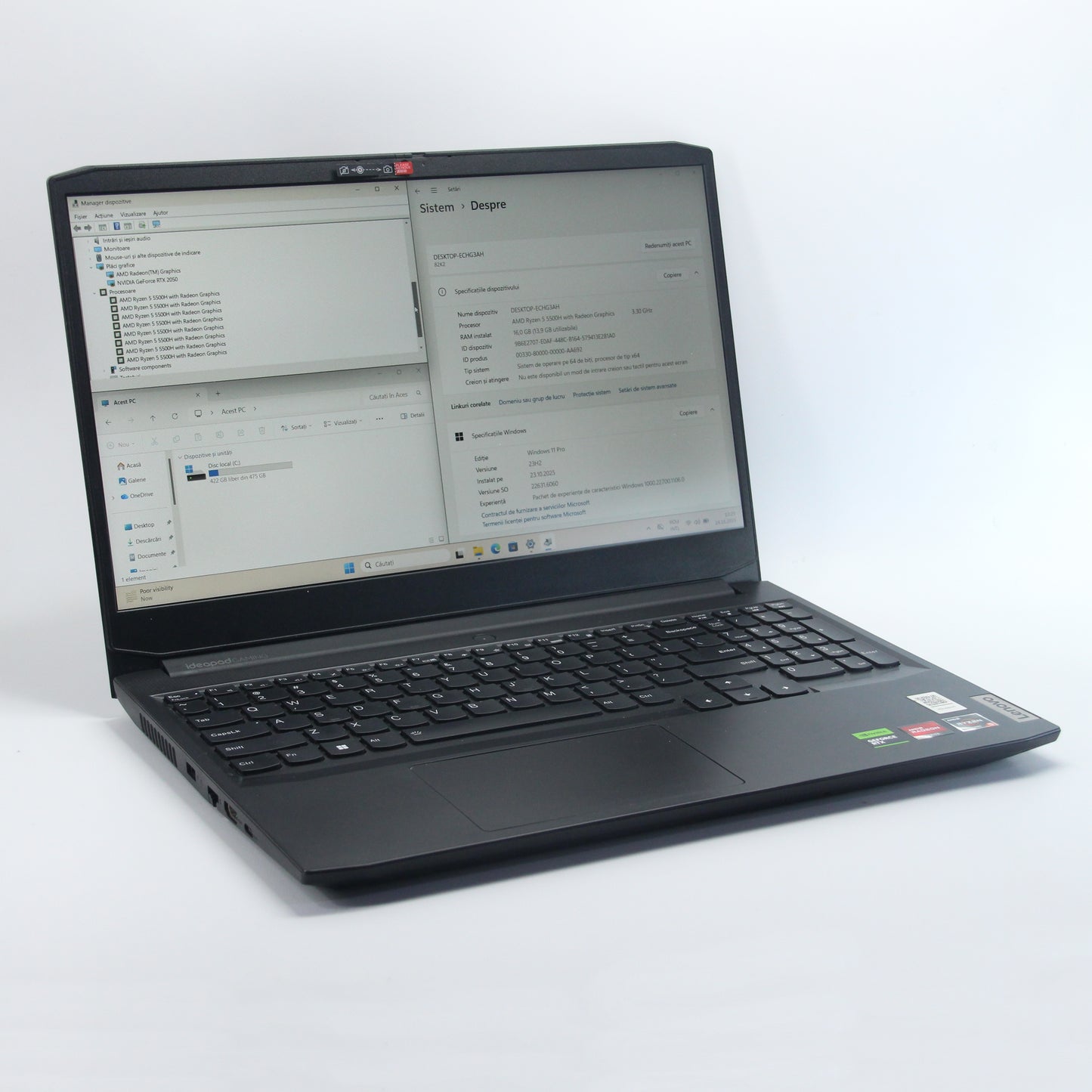 LENOVO Gaming, RTX 2050, Ryzen 5 5500H, 512 Gb SSD / 16 Gb RAM