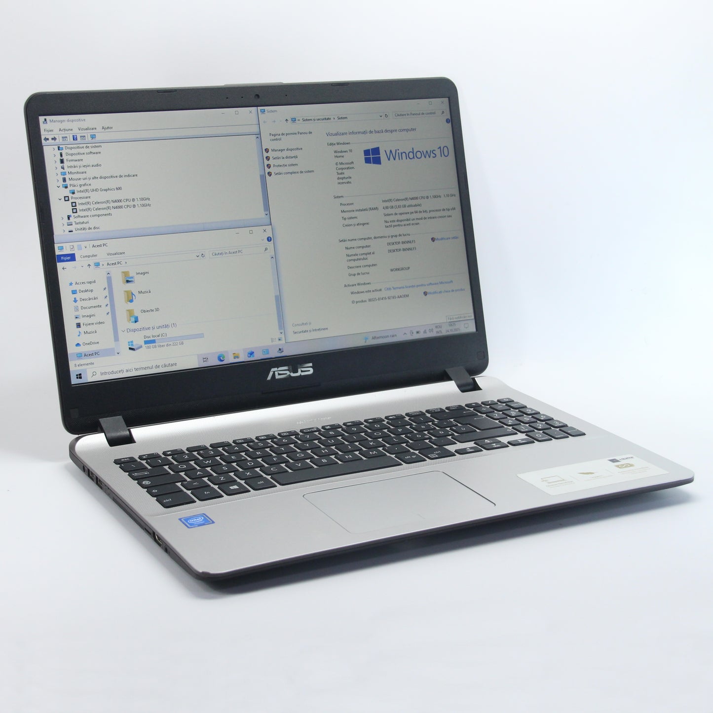 ASUS 507M, Celeron N4000, 256 Gb SSD / 4 Gb RAM
