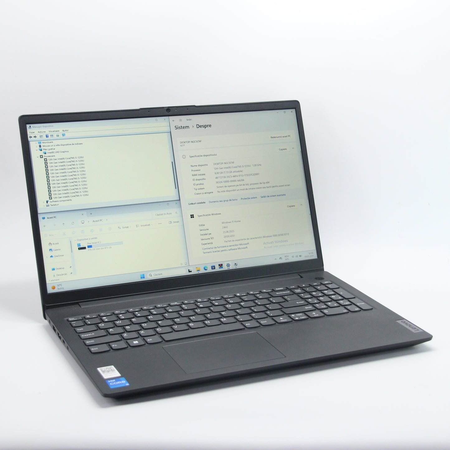Lenovo, i5-1235U, 512 Gb SSD/8 Gb RAM