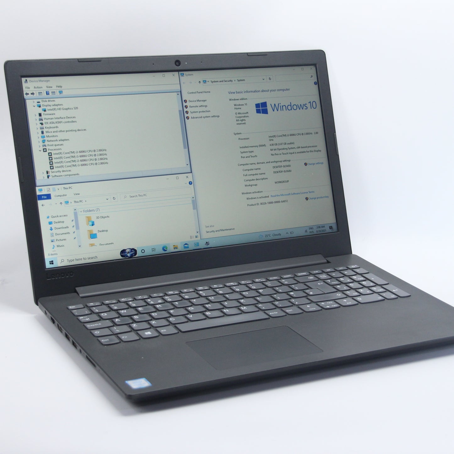 Lenovo IdeaPad 130, i3-6006U, 256 Gb SSD/4 Gb RAM