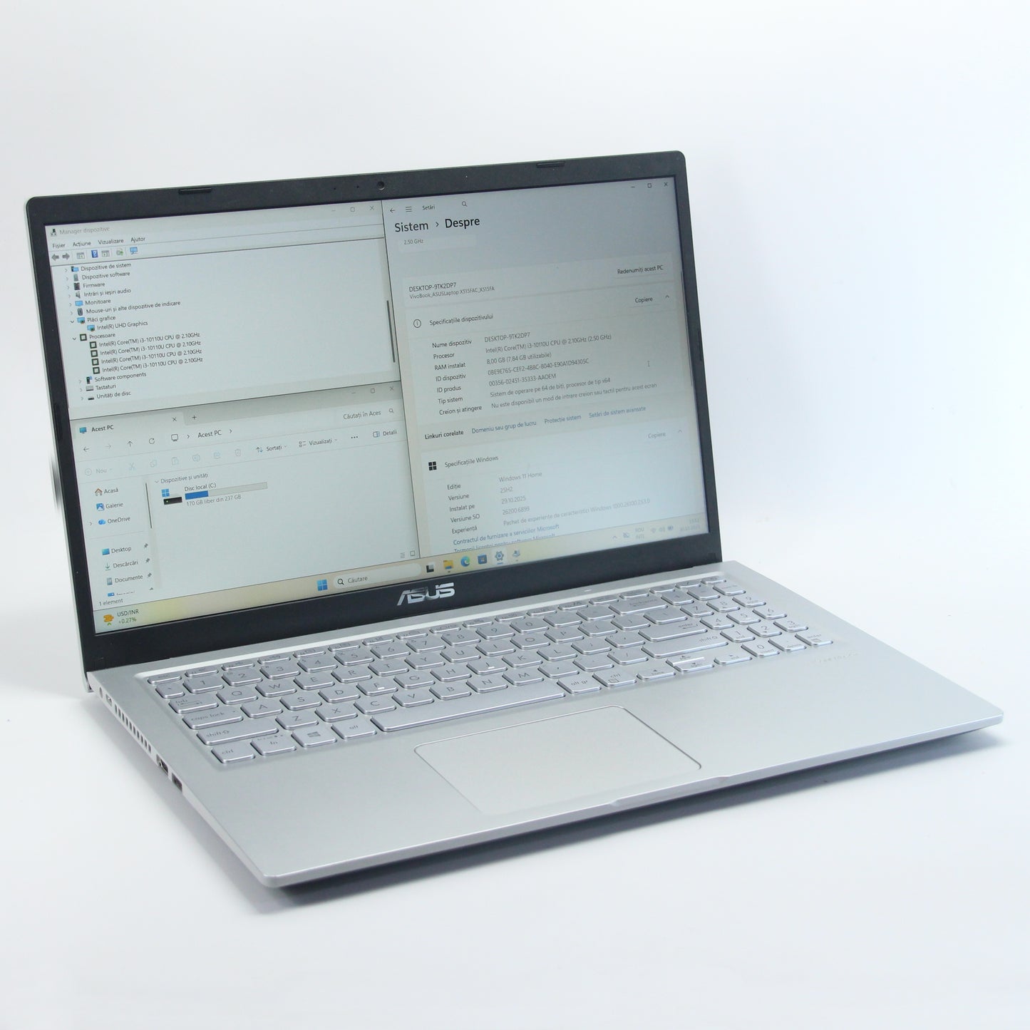 ASUS X515FA, i3-10110U, 265 Gb SSD/8 Gb RAM