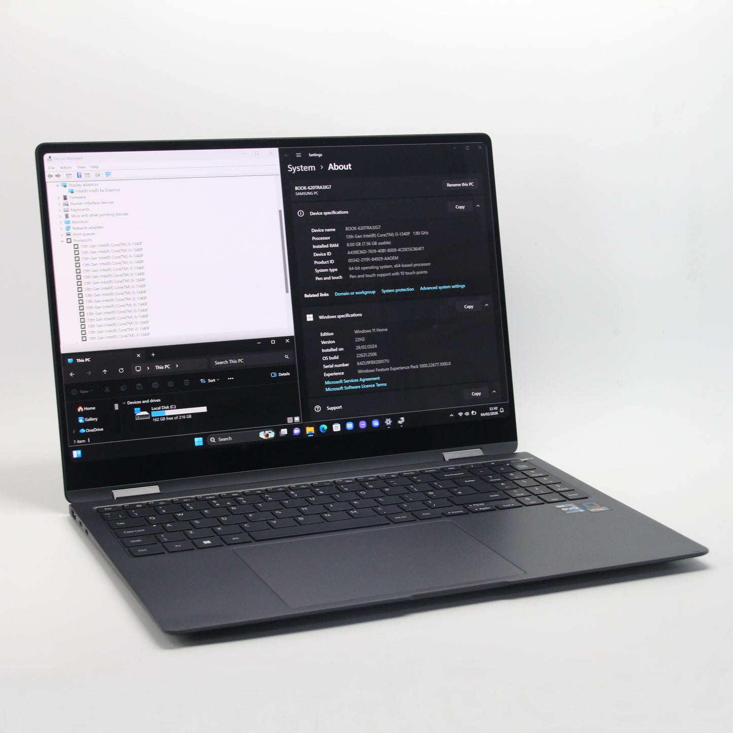 SamsungBook 3 Pro 360 5G - i5-1340P - 256 Gb / 8 Gb RAM