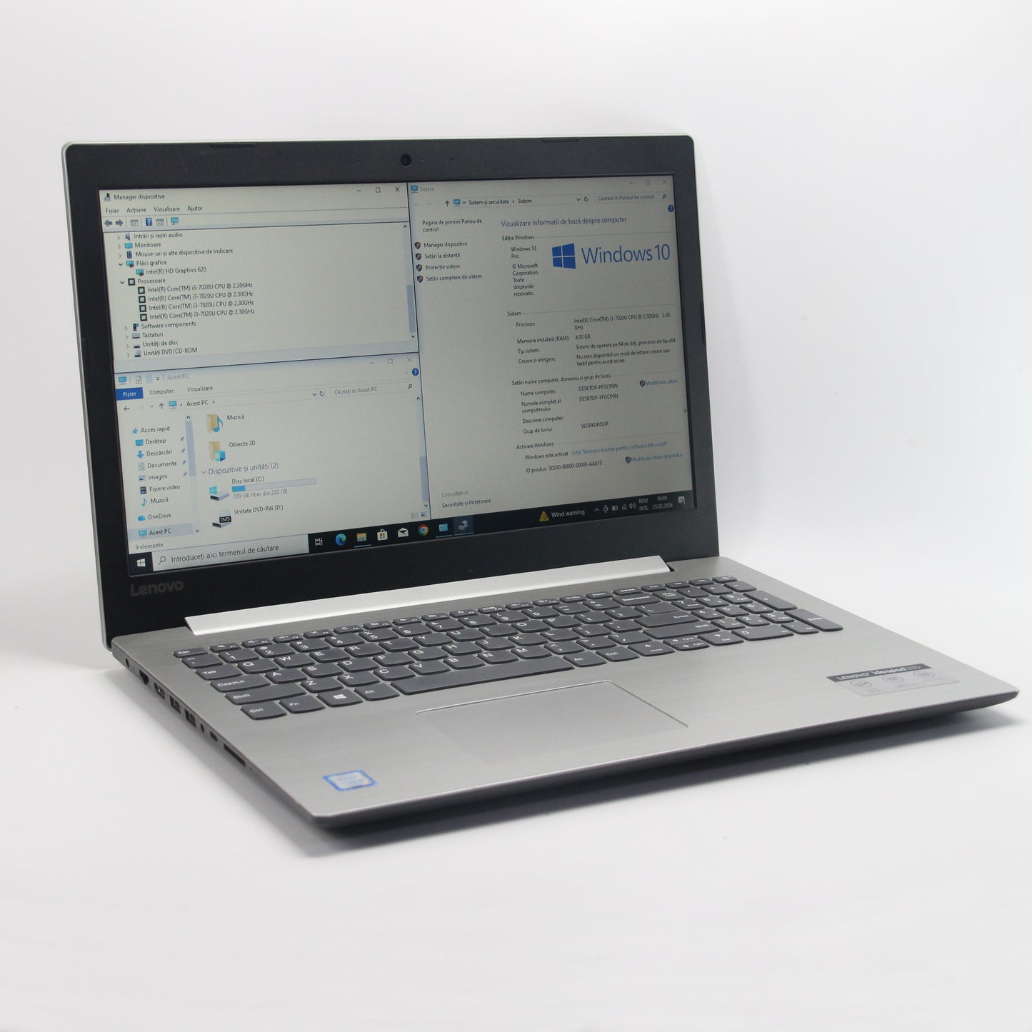 LENOVO IdeaPad 330 - Intel i3-7020U - 256Gb/4Gb RAM