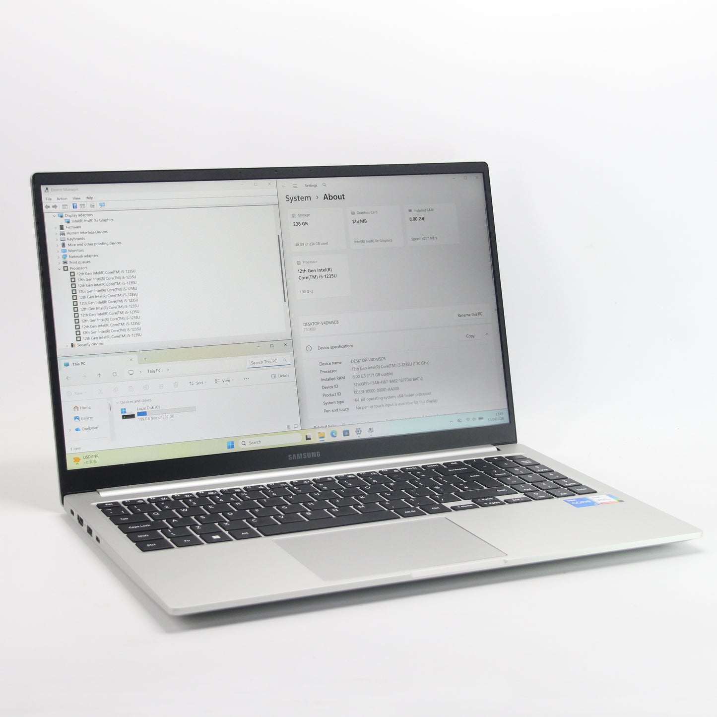 Samsung Book 2 - Intel i5-1235U - 256Gb/8Gb RAM