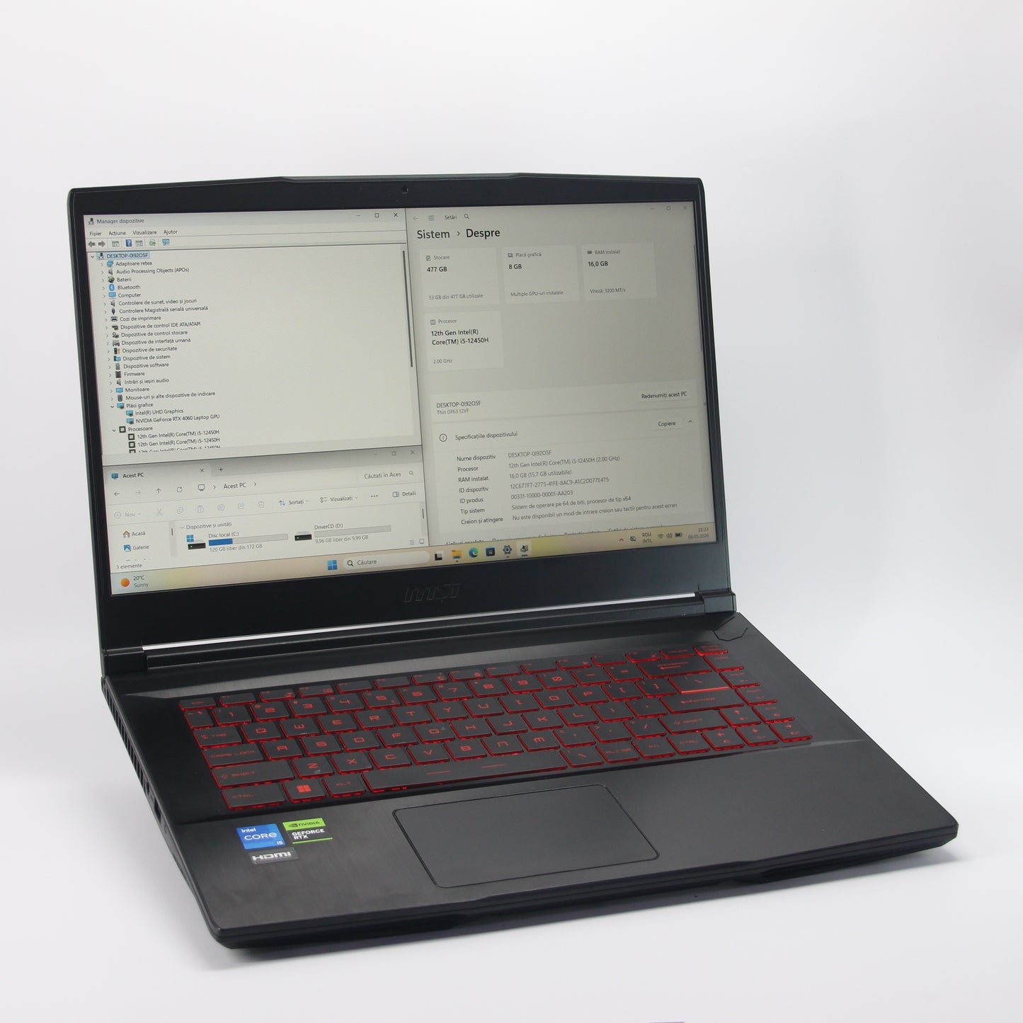 MSI - Intel i5-12450H - 512 Gb / 16 Gb RAM