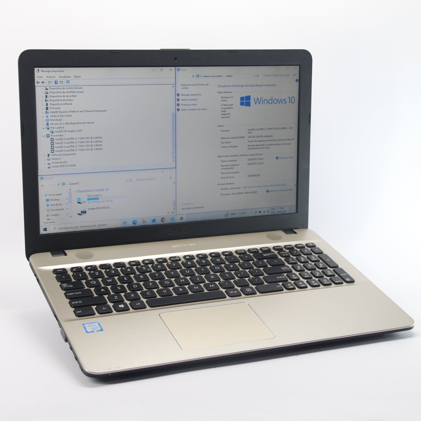 ASUS - Intel i3-7100U- 128 Gb SSD / 4 Gb RAM