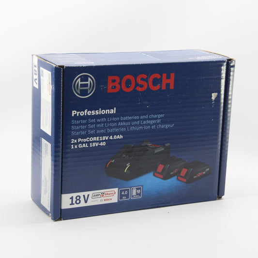 Bosch Professional Incarcator + 2 Acumulatori ProCore 4.0Ah